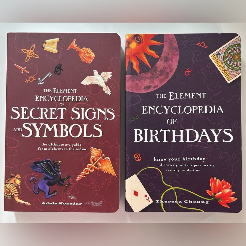 Element Encyclopedia of Secret Signs & Symbols + Element Encycl of Birthdays